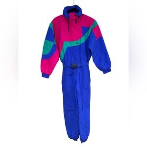 Fila Pink and Blue Ski & Snow Jacket